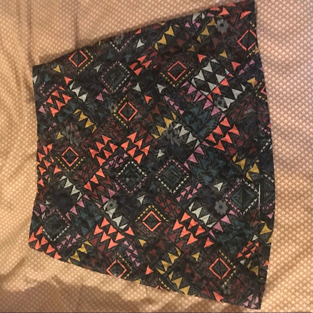 Geometric Topshop Retro Skirt